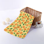 Ripe Apricot Fruit Pattern Print Towel