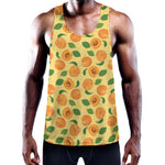 Ripe Apricot Fruit Pattern Print Training Tank Top