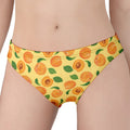 Ripe Apricot Fruit Pattern Print Women's Panties