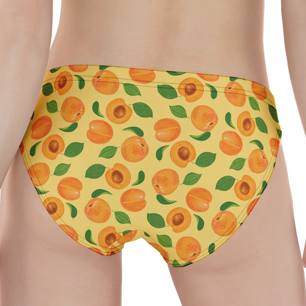 Ripe Apricot Fruit Pattern Print Women's Panties