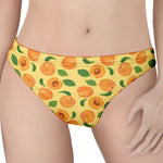 Ripe Apricot Fruit Pattern Print Women's Thong