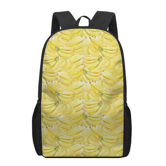 Ripe Banana Pattern Print 17 Inch Backpack