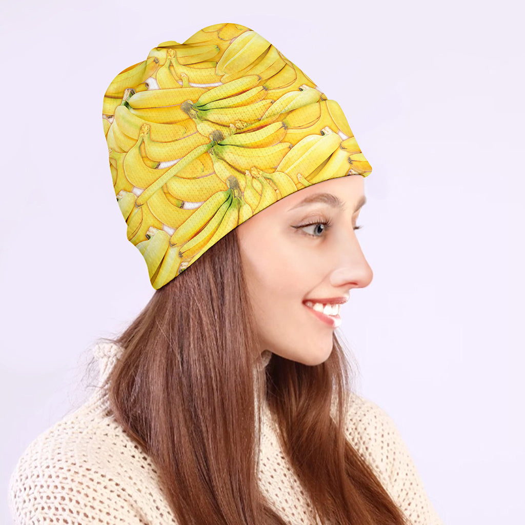Ripe Banana Pattern Print Beanie