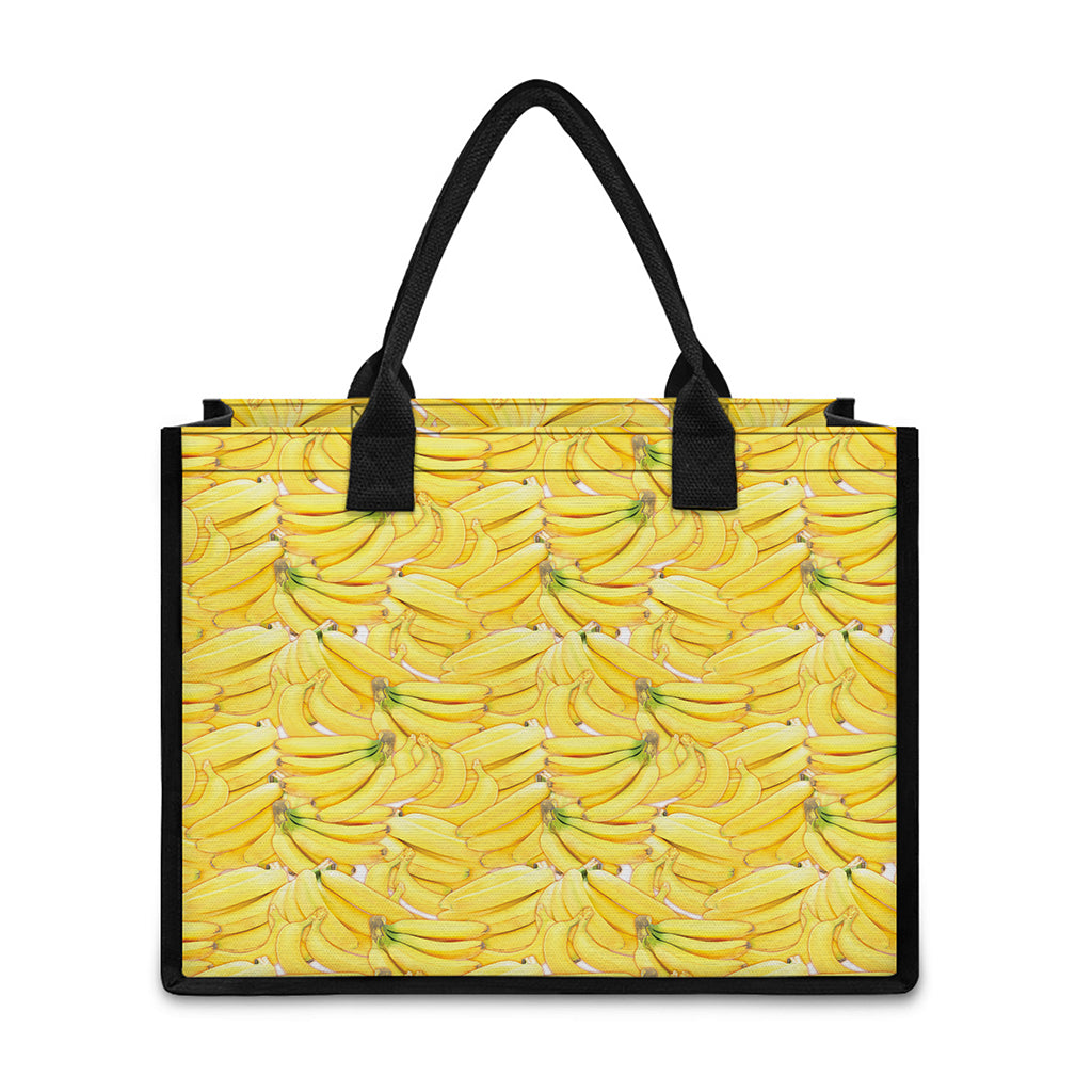 Ripe Banana Pattern Print Canvas Tote Bag
