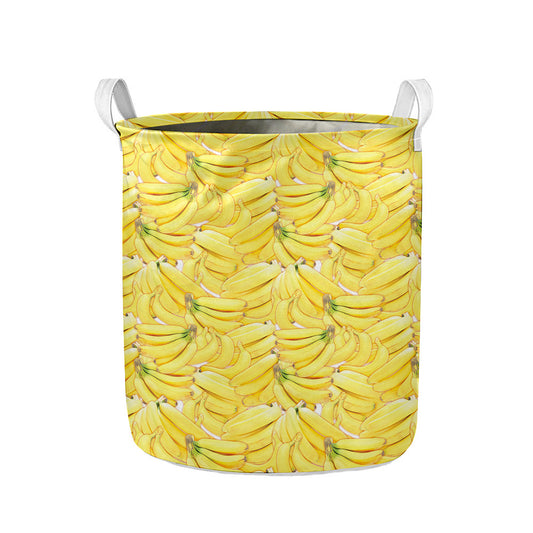 Ripe Banana Pattern Print Collapsible Laundry Basket