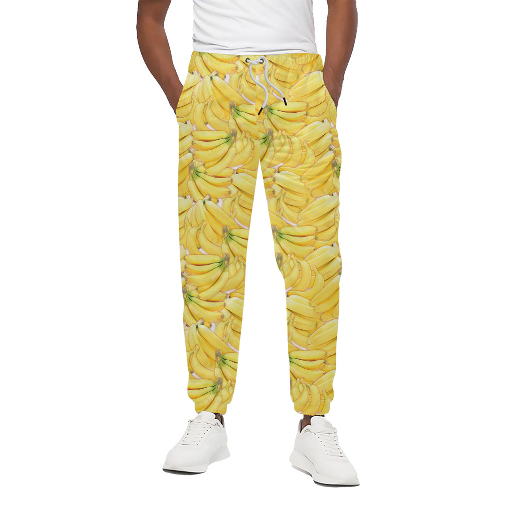 Ripe Banana Pattern Print Cotton Pants