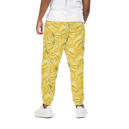 Ripe Banana Pattern Print Cotton Pants