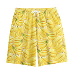 Ripe Banana Pattern Print Cotton Shorts