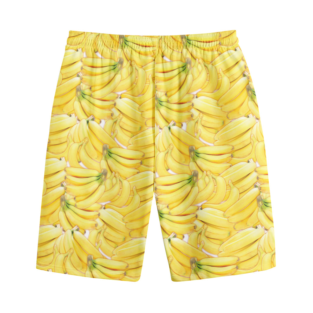 Ripe Banana Pattern Print Cotton Shorts