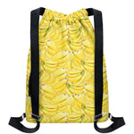 Ripe Banana Pattern Print Drawstring Backpack