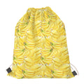 Ripe Banana Pattern Print Drawstring Bag