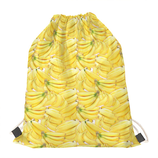 Ripe Banana Pattern Print Drawstring Bag