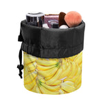 Ripe Banana Pattern Print Drawstring Makeup Bag