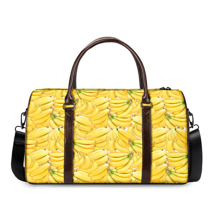 Ripe Banana Pattern Print Duffle Bag