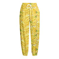 Ripe Banana Pattern Print Fleece Lined Knit Pants