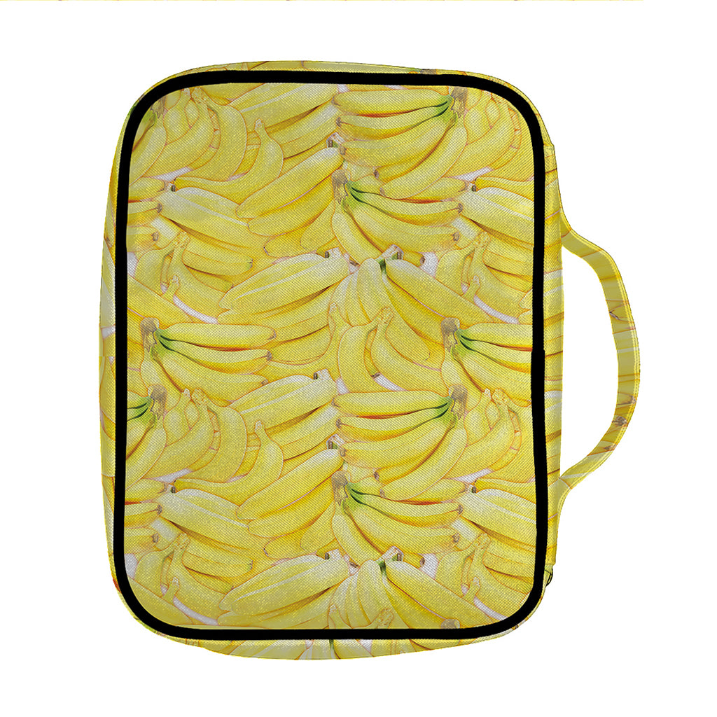 Ripe Banana Pattern Print Front Pocket Bible Bag