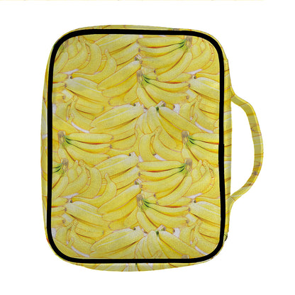 Ripe Banana Pattern Print Front Pocket Bible Bag