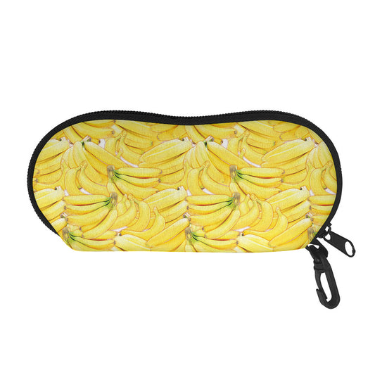 Ripe Banana Pattern Print Glasses Case
