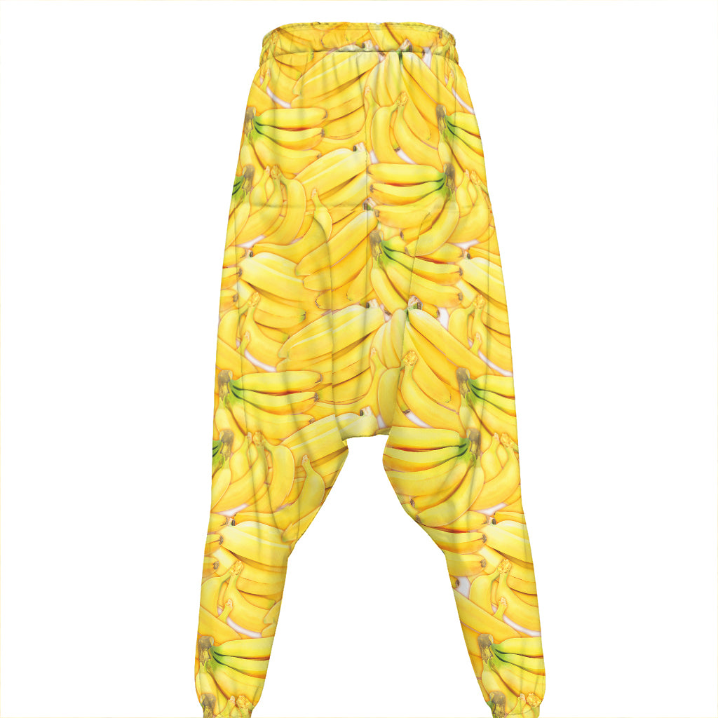 Ripe Banana Pattern Print Hammer Pants