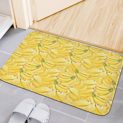 Ripe Banana Pattern Print Indoor Door Mat