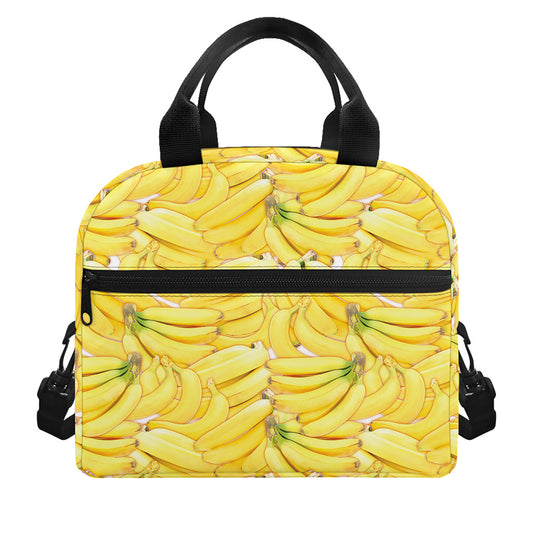 Ripe Banana Pattern Print Insulated Lunch Bag