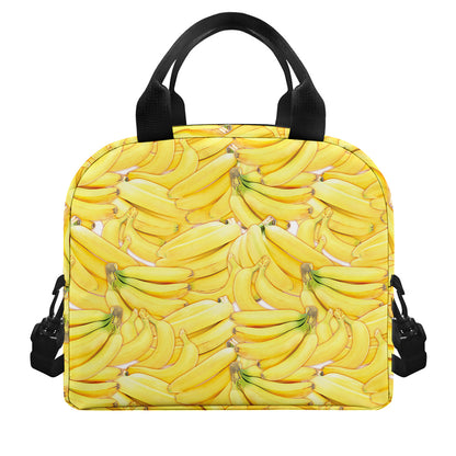 Ripe Banana Pattern Print Insulated Lunch Bag