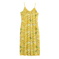 Ripe Banana Pattern Print Jersey Midi Cami Dress