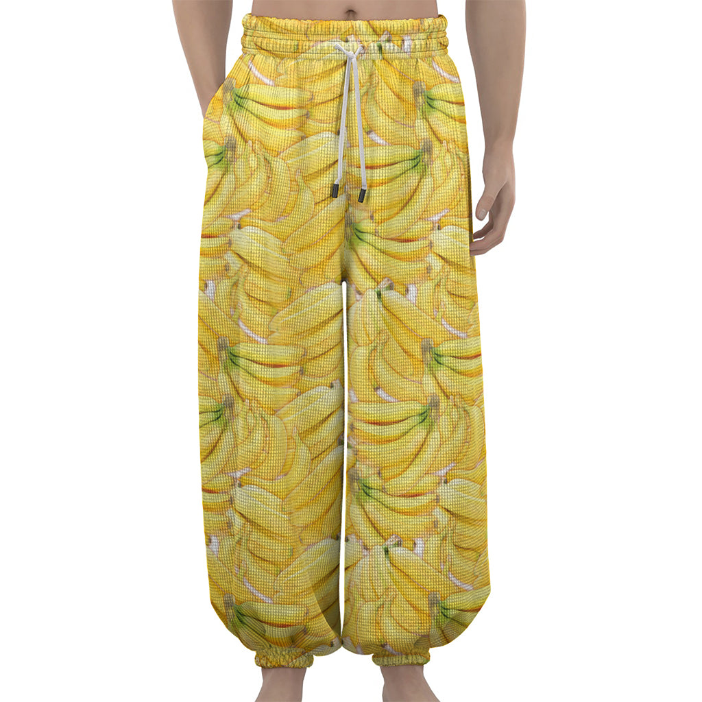 Ripe Banana Pattern Print Lantern Pants