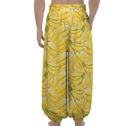 Ripe Banana Pattern Print Lantern Pants