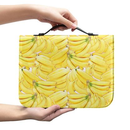 Ripe Banana Pattern Print Leather Bible Cover