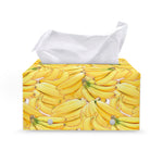 Ripe Banana Pattern Print Leather Tissue Box Cover