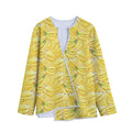 Ripe Banana Pattern Print Long Sleeve Short Coat
