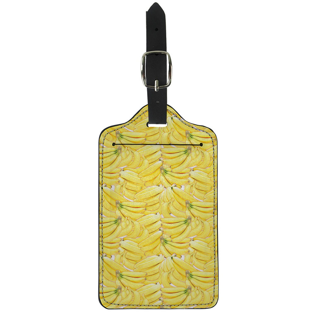 Ripe Banana Pattern Print Luggage Tag