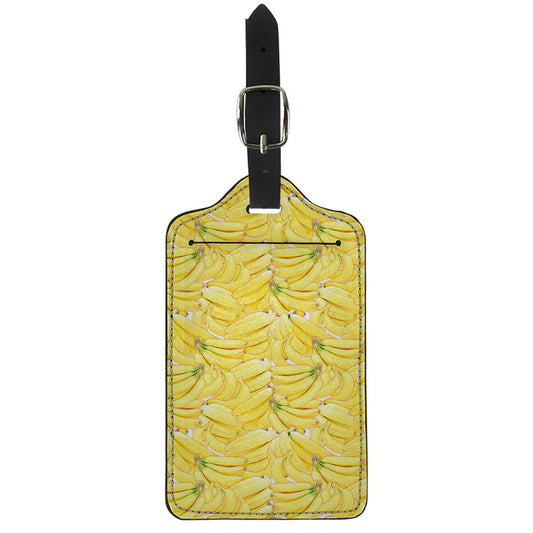 Ripe Banana Pattern Print Luggage Tag