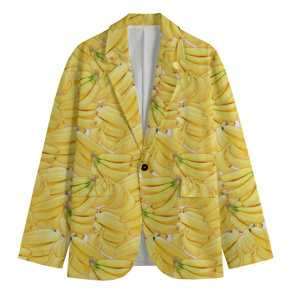 Ripe Banana Pattern Print Men's Blazer