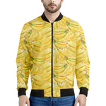 Ripe Banana Pattern Print Men's Bomber Jacket