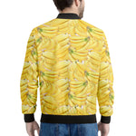 Ripe Banana Pattern Print Men's Bomber Jacket