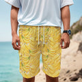 Ripe Banana Pattern Print Men's Cargo Shorts