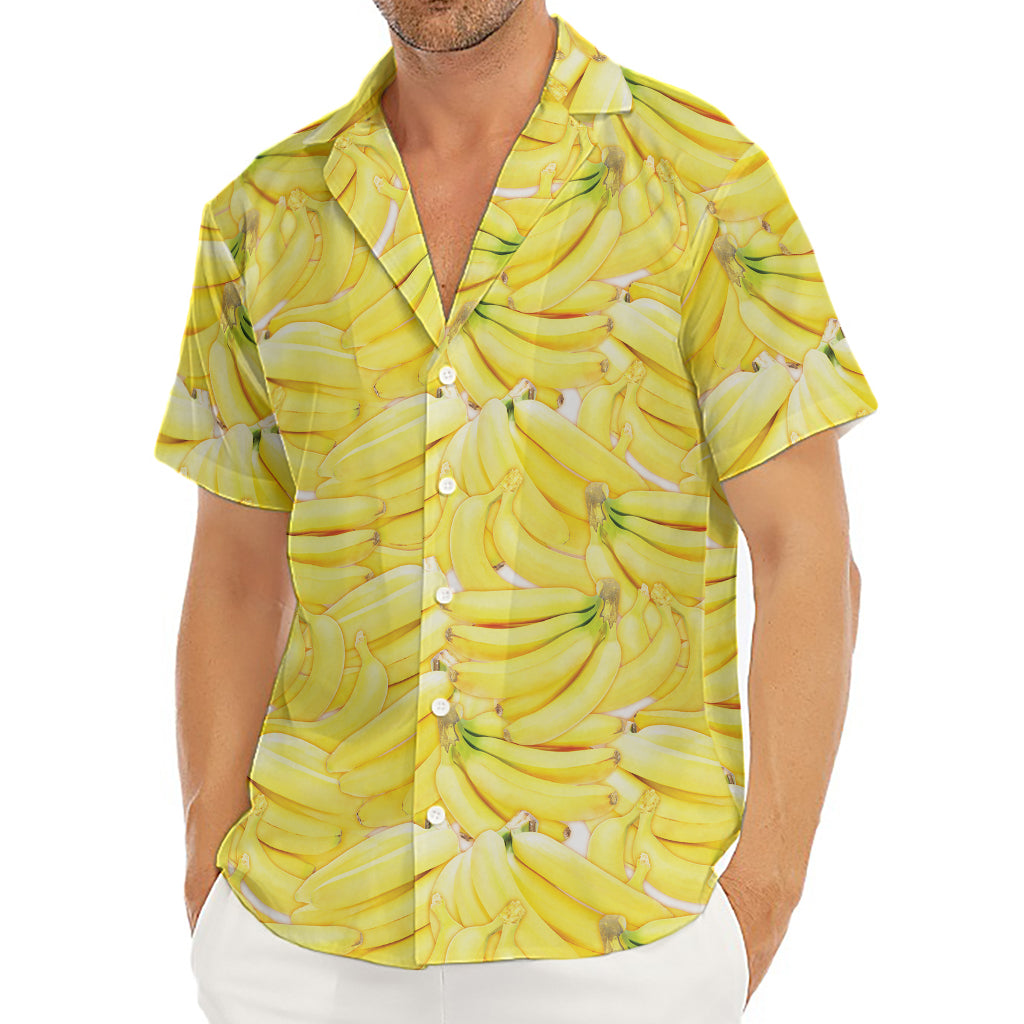 Ripe Banana Pattern Print Men's Deep V-Neck Shirt