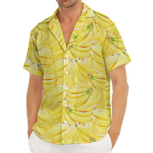 Ripe Banana Pattern Print Men's Deep V-Neck Shirt