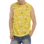 Ripe Banana Pattern Print Men's Fitness Tank Top