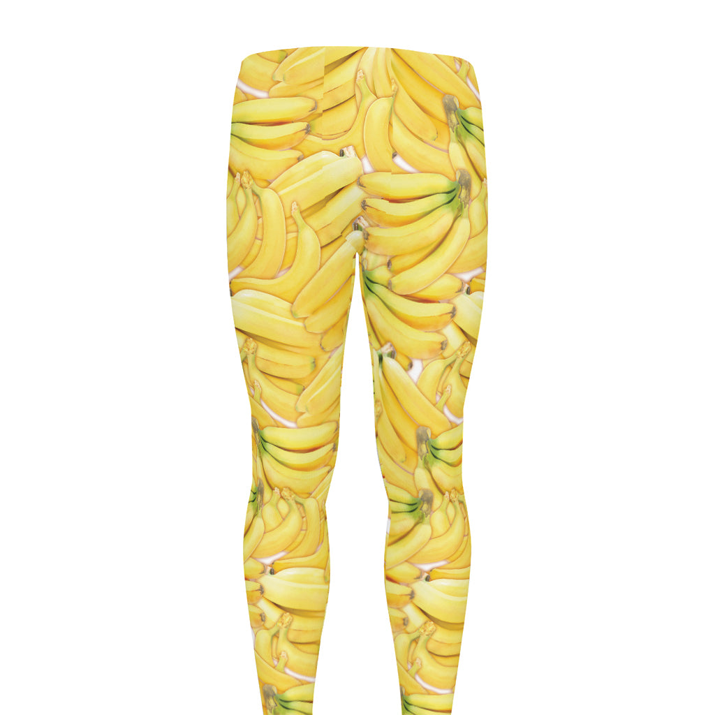 Ripe Banana Pattern Print Men's leggings