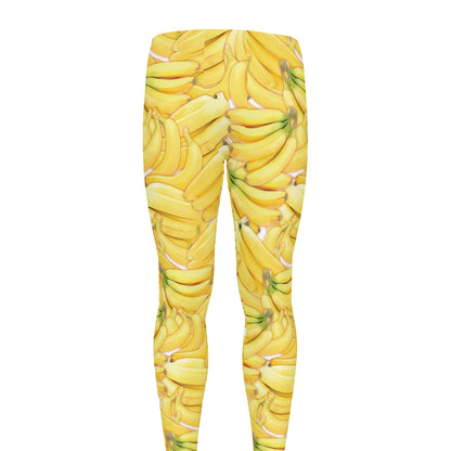 Ripe Banana Pattern Print Men's leggings