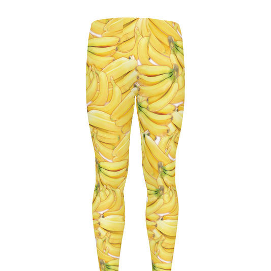 Ripe Banana Pattern Print Men's leggings