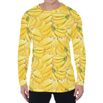 Ripe Banana Pattern Print Men's Long Sleeve T-Shirt