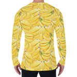 Ripe Banana Pattern Print Men's Long Sleeve T-Shirt