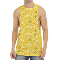 Ripe Banana Pattern Print Men's Muscle Tank Top