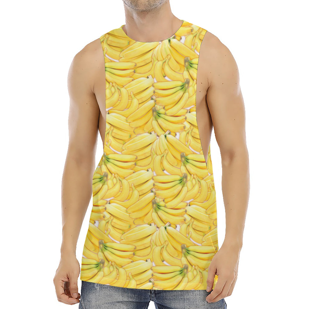 Ripe Banana Pattern Print Men's Muscle Tank Top