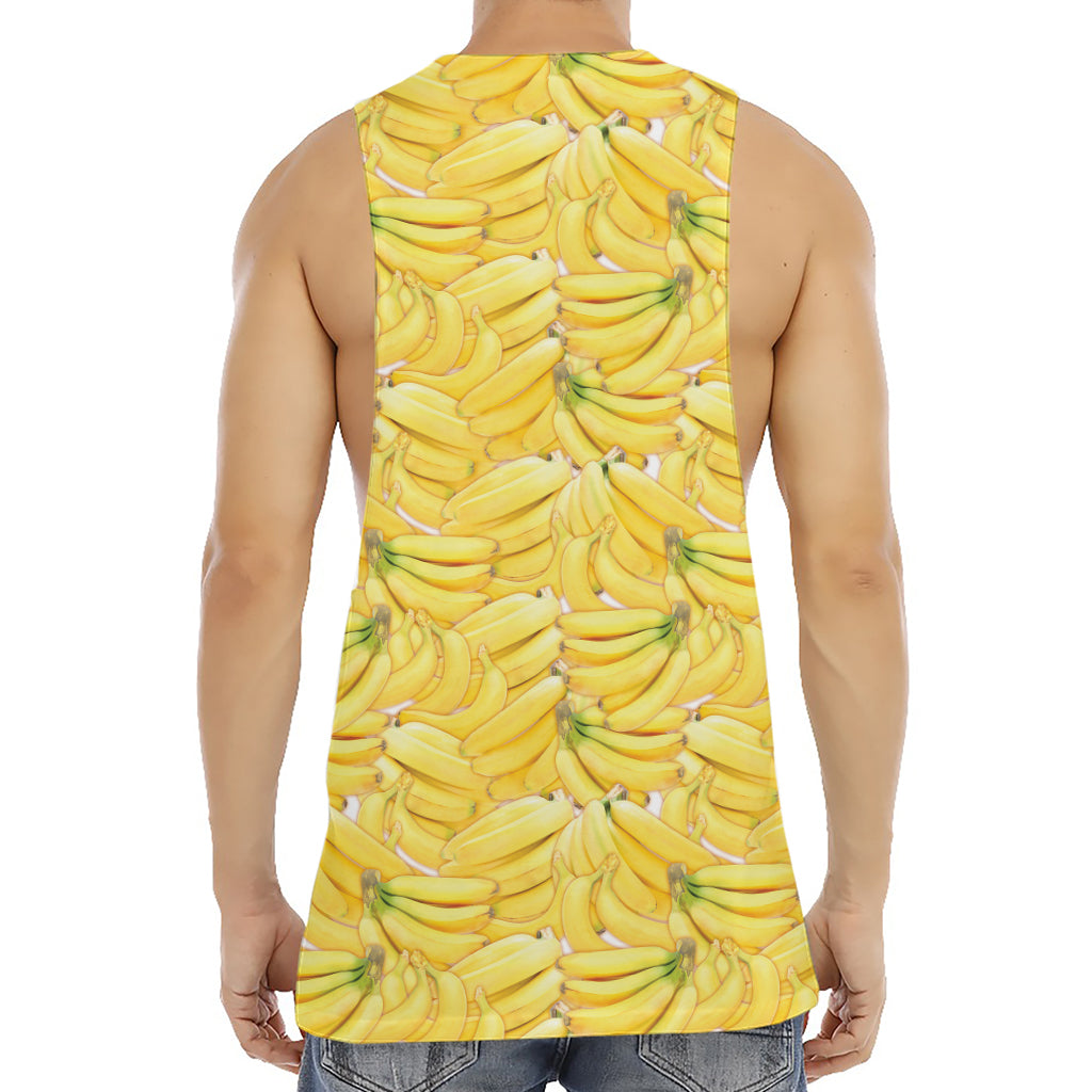 Ripe Banana Pattern Print Men's Muscle Tank Top