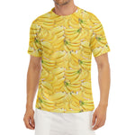 Ripe Banana Pattern Print Men's Short Sleeve Rash Guard